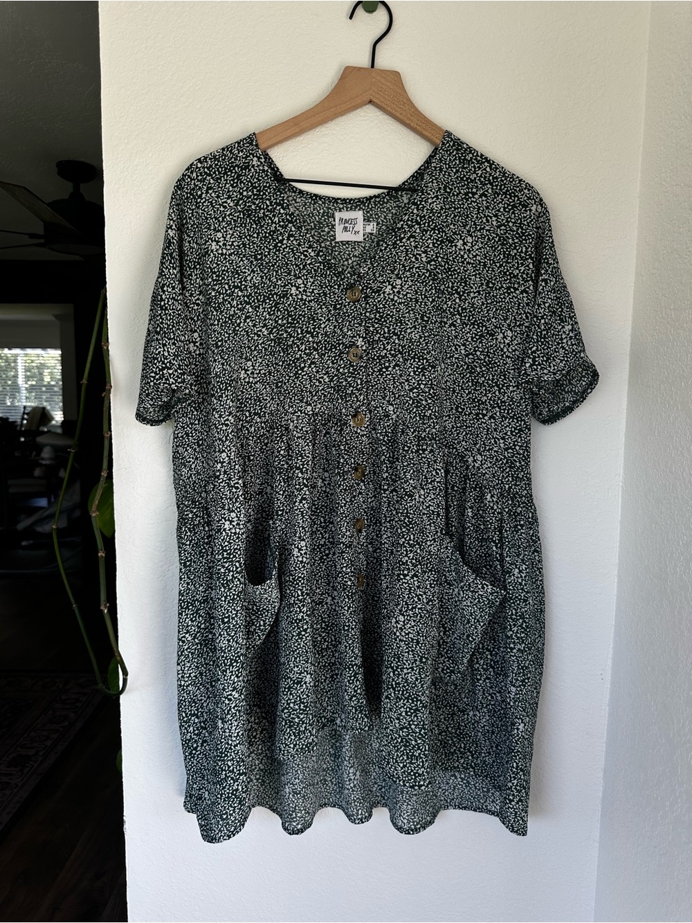 Princess Polly Green and White Midi Dress
